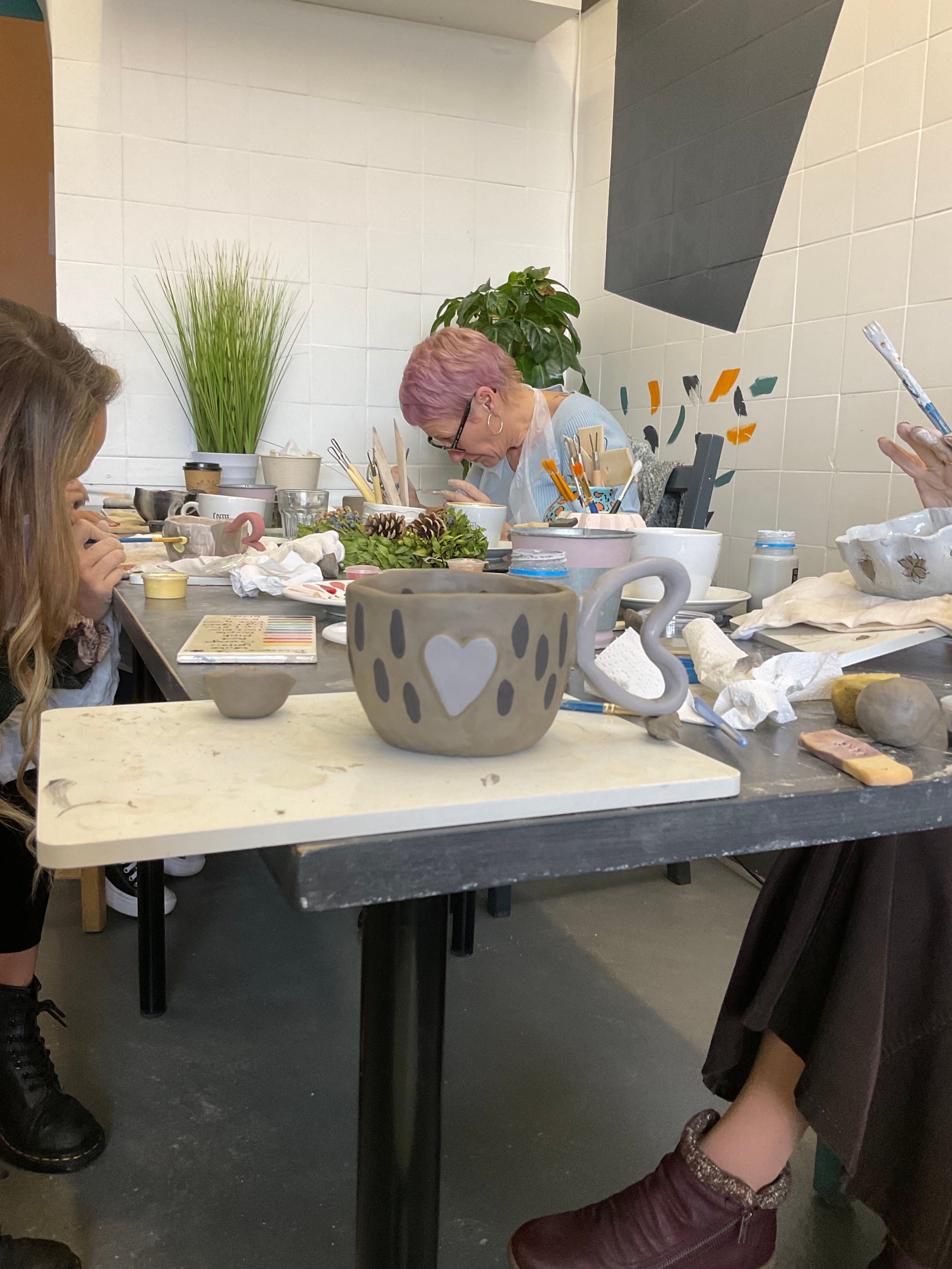 Clay Hand building July 16th Oxton Lets Get Creative